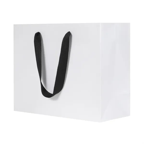 13" x 10" x 5" non-laminated white natural kraft paper Eurotote... from ASI 75731 PWS / Pacific Western Sales/Cater Line