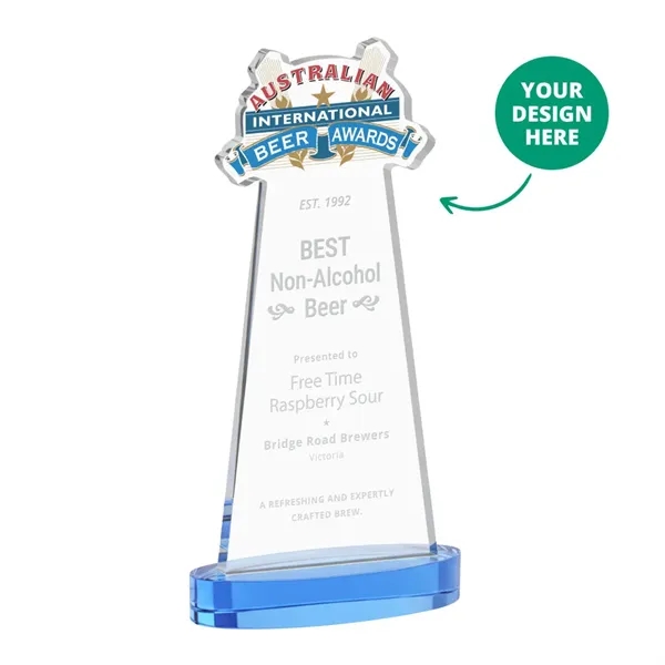 Custom Award on Alberton Base - Sky Blue (via Air)... from ASI 84592 St Regis Group / St Regis