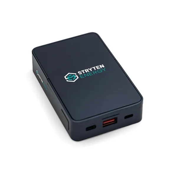 A stylish and unique looking 10,000 mAh magnetic, MagSafe, power bank.... from ASI 91435 Tomax USA / Tomax