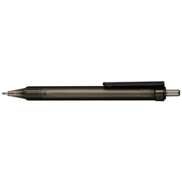 Compact, 4-sided, ergonomically designed, mini-retractable ballpoint pen with translucent color barrel... from ASI 82498 RiteLine LLC