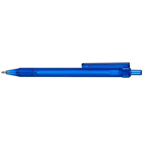 Compact, 4-sided, ergonomically designed, mini-retractable ballpoint pen with translucent color barrel... from ASI 82498 RiteLine LLC