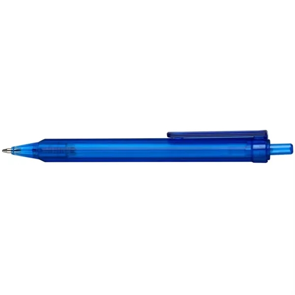 Compact, 4-sided, ergonomically designed, mini-retractable ballpoint pen with translucent color barrel... from ASI 82498 RiteLine LLC