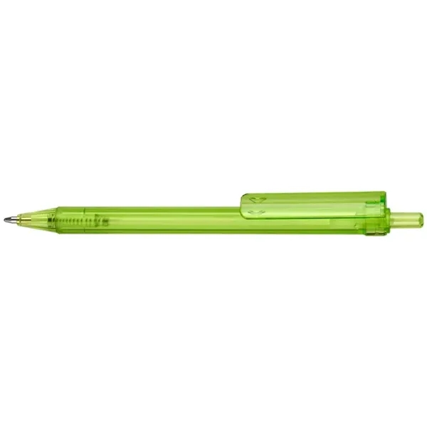 Compact, 4-sided, ergonomically designed, mini-retractable ballpoint pen with translucent color barrel... from ASI 82498 RiteLine LLC
