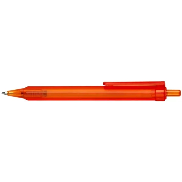 Compact, 4-sided, ergonomically designed, mini-retractable ballpoint pen with translucent color barrel... from ASI 82498 RiteLine LLC