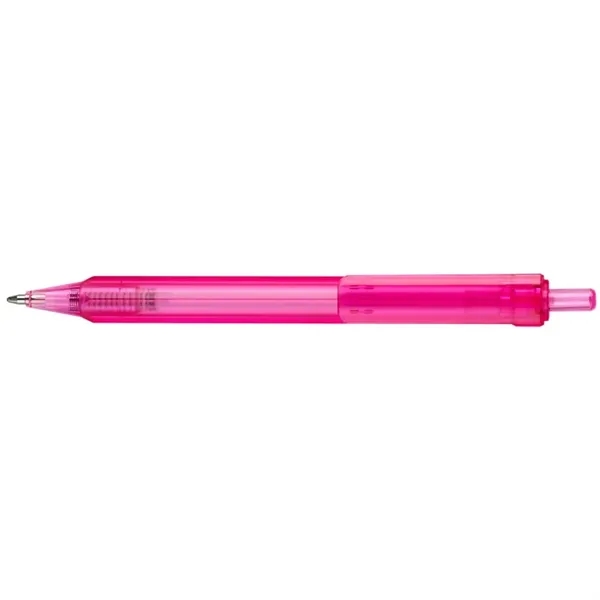 Compact, 4-sided, ergonomically designed, mini-retractable ballpoint pen with translucent color barrel... from ASI 82498 RiteLine LLC