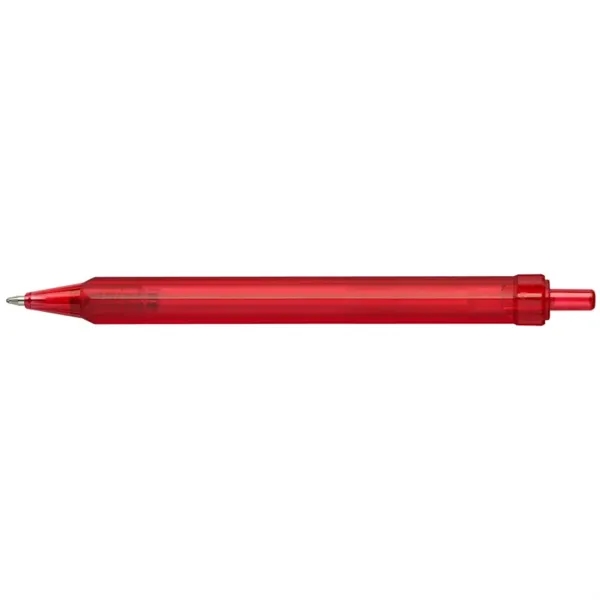 Compact, 4-sided, ergonomically designed, mini-retractable ballpoint pen with translucent color barrel... from ASI 82498 RiteLine LLC