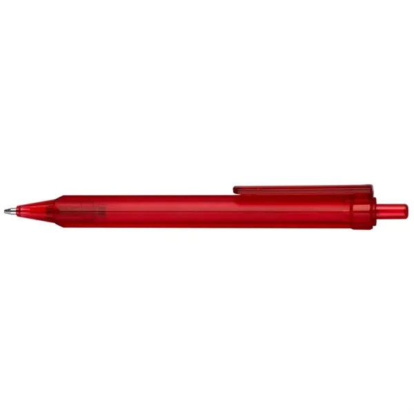 Compact, 4-sided, ergonomically designed, mini-retractable ballpoint pen with translucent color barrel... from ASI 82498 RiteLine LLC
