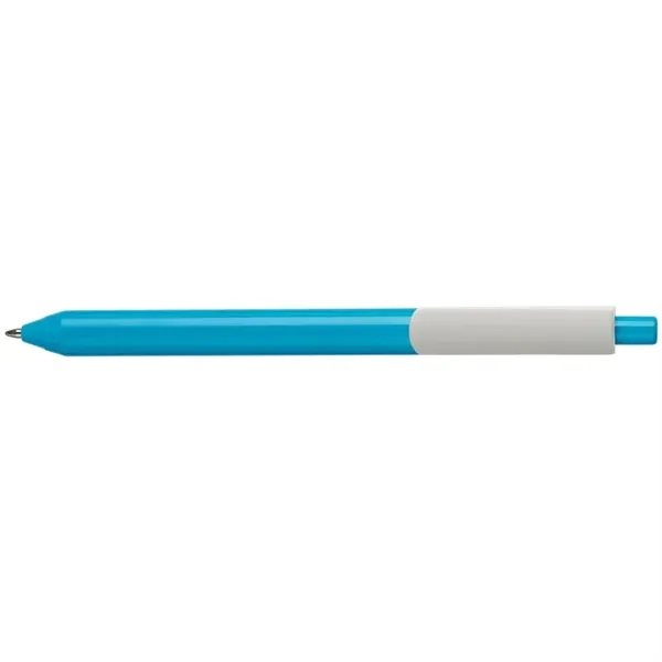 Eco-friendly ballpoint retractable pen in bright, vivid colors comprised of ABS... from ASI 82498 RiteLine LLC