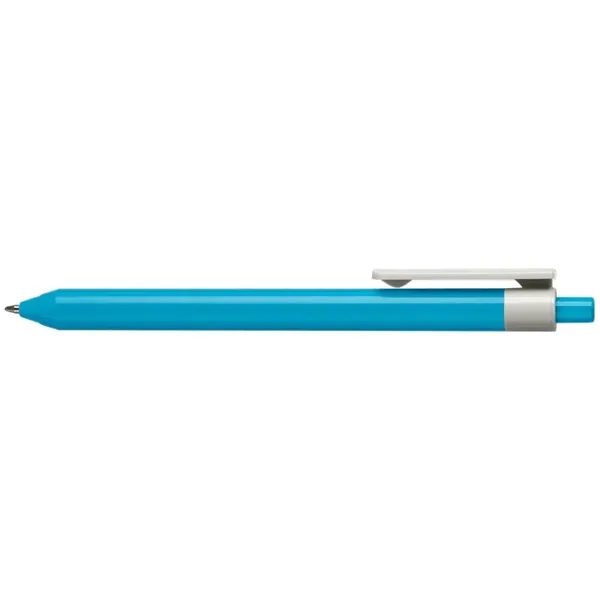 Eco-friendly ballpoint retractable pen in bright, vivid colors comprised of ABS... from ASI 82498 RiteLine LLC