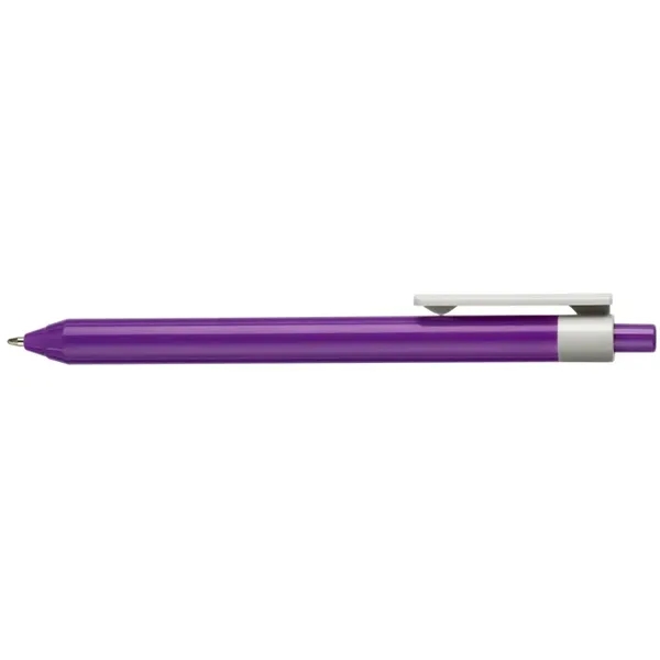 Eco-friendly ballpoint retractable pen in bright, vivid colors comprised of ABS... from ASI 82498 RiteLine LLC