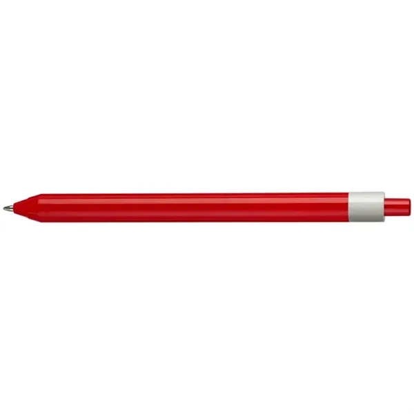 Eco-friendly ballpoint retractable pen in bright, vivid colors comprised of ABS... from ASI 82498 RiteLine LLC
