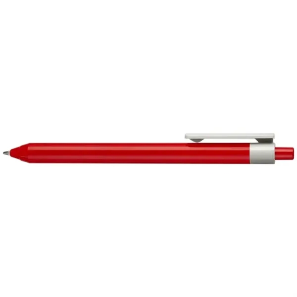 Eco-friendly ballpoint retractable pen in bright, vivid colors comprised of ABS... from ASI 82498 RiteLine LLC