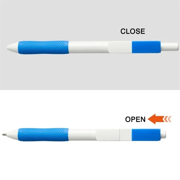 Medium point ballpoint pen with retractable clip allowing for three full... from ASI 82498 RiteLine LLC