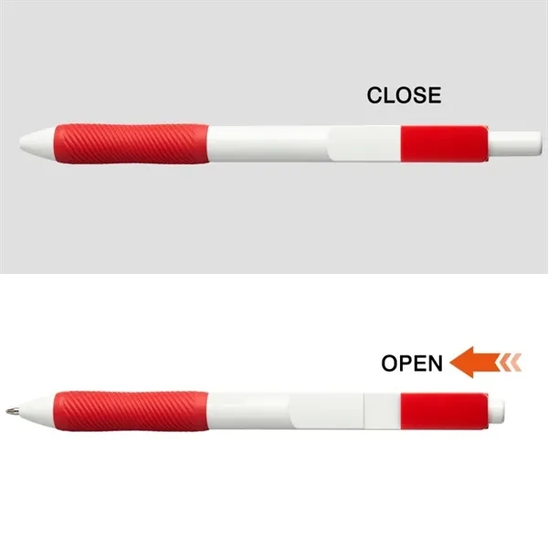 Medium point ballpoint pen with retractable clip allowing for three full... from ASI 82498 RiteLine LLC