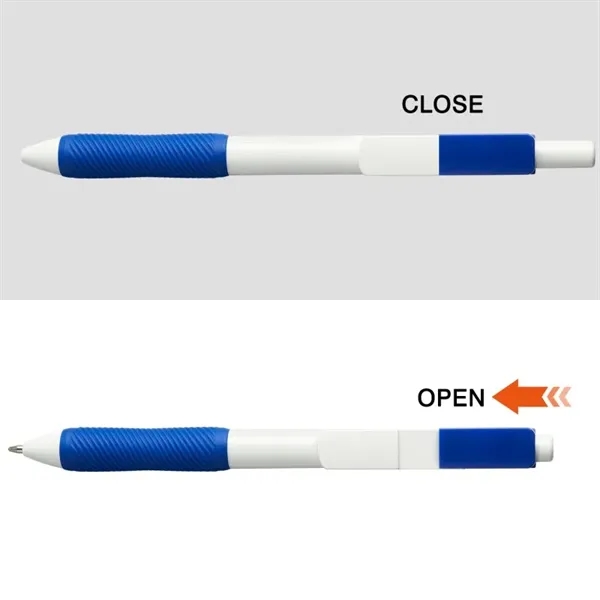 Medium point ballpoint pen with retractable clip allowing for three full... from ASI 82498 RiteLine LLC