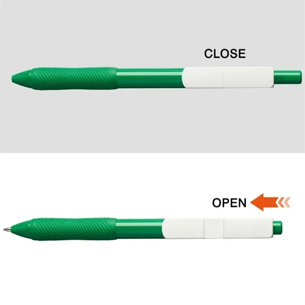 Medium point ballpoint pen with retractable clip allowing for three full... from ASI 82498 RiteLine LLC