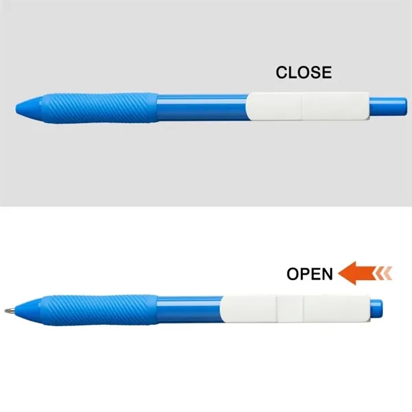Medium point ballpoint pen with retractable clip allowing for three full... from ASI 82498 RiteLine LLC