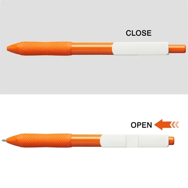 Medium point ballpoint pen with retractable clip allowing for three full... from ASI 82498 RiteLine LLC