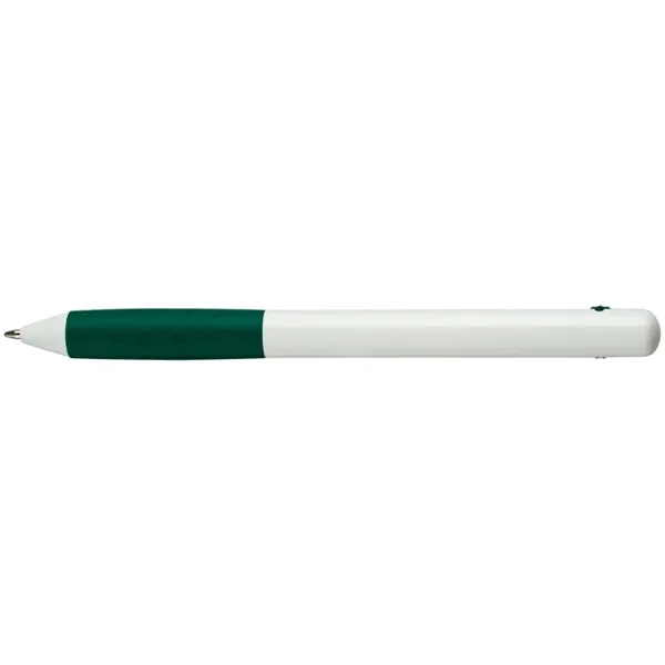 Smooth writing ballpoint pen with color grip and matching color "disk-shaped"... from ASI 82498 RiteLine LLC