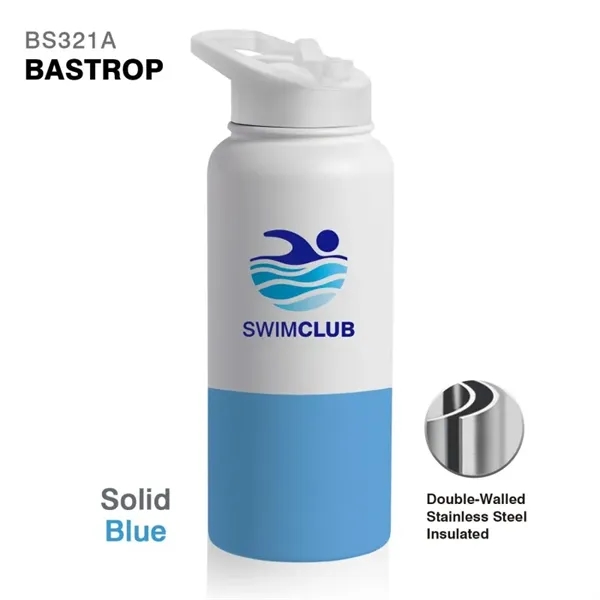 32 oz. handle bottle with double-wall stainless steel interior, spill-proof lid... from ASI 82498 RiteLine LLC