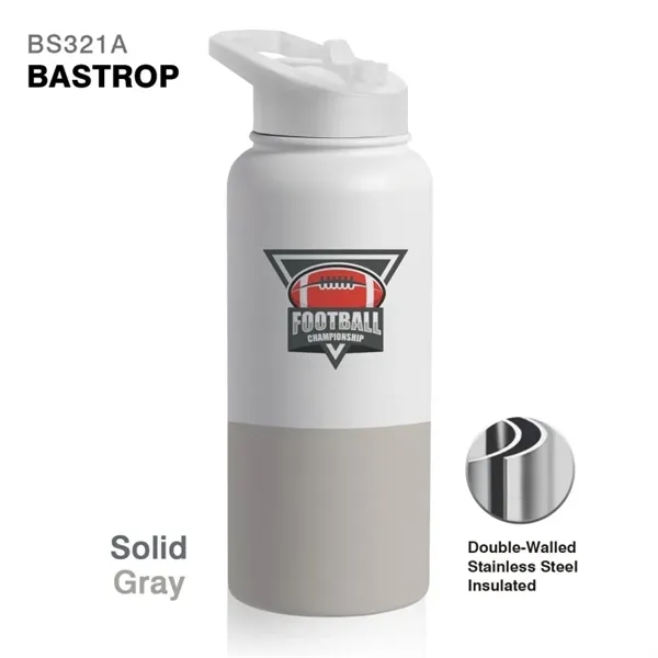 32 oz. handle bottle with double-wall stainless steel interior, spill-proof lid... from ASI 82498 RiteLine LLC