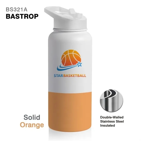 32 oz. handle bottle with double-wall stainless steel interior, spill-proof lid... from ASI 82498 RiteLine LLC