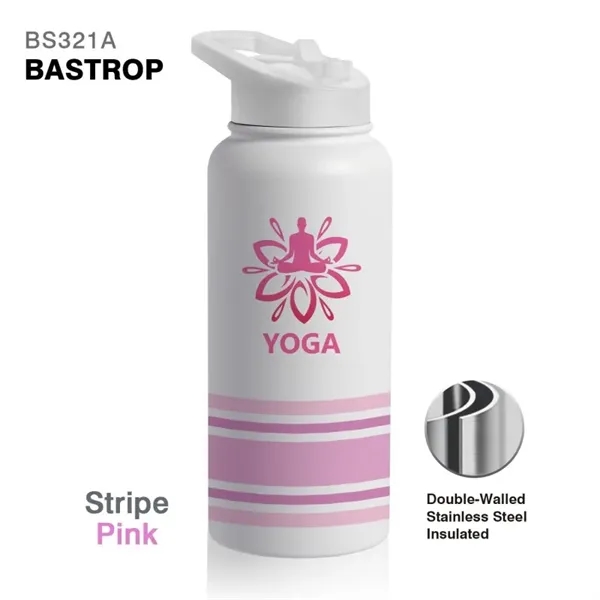 32 oz. handle bottle with double-wall stainless steel interior, spill-proof lid... from ASI 82498 RiteLine LLC
