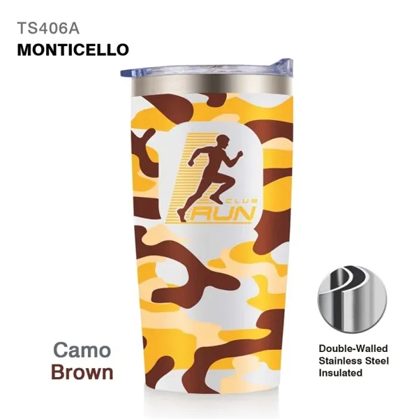 20 oz. double wall stainless steel insulated travel tumbler with spill-proof... from ASI 82498 RiteLine LLC