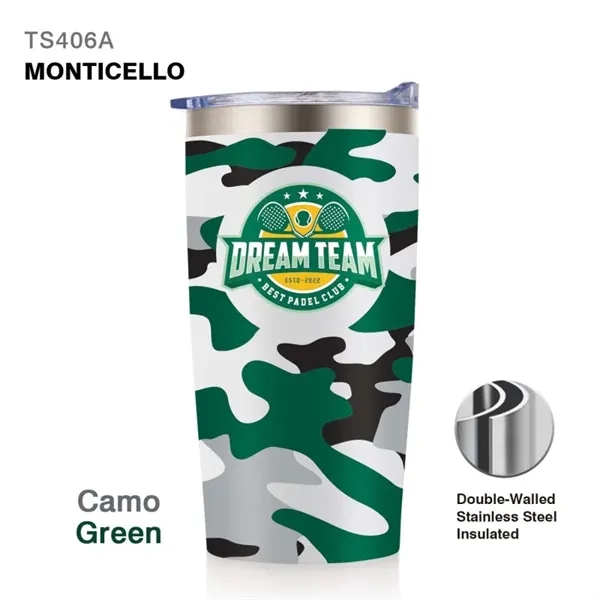 20 oz. double wall stainless steel insulated travel tumbler with spill-proof... from ASI 82498 RiteLine LLC