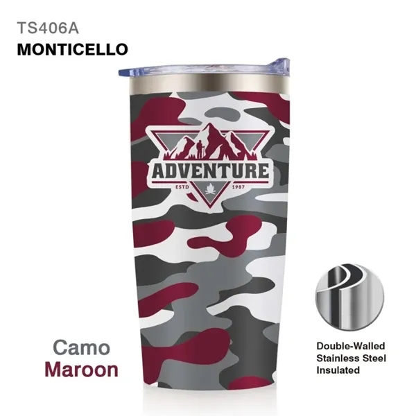 20 oz. double wall stainless steel insulated travel tumbler with spill-proof... from ASI 82498 RiteLine LLC