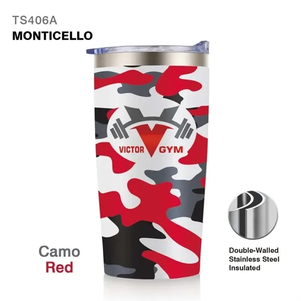 20 oz. double wall stainless steel insulated travel tumbler with spill-proof... from ASI 82498 RiteLine LLC