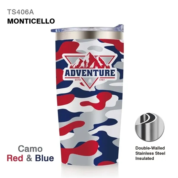 20 oz. double wall stainless steel insulated travel tumbler with spill-proof... from ASI 82498 RiteLine LLC