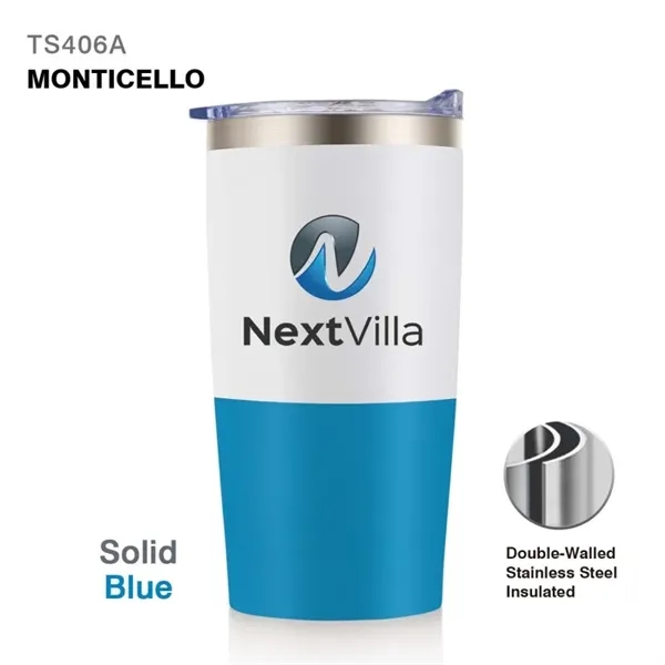 20 oz. double wall stainless steel insulated travel tumbler with spill-proof... from ASI 82498 RiteLine LLC