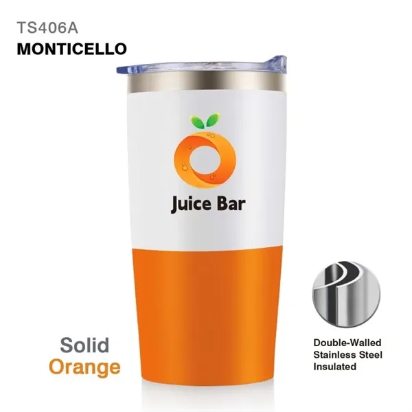 20 oz. double wall stainless steel insulated travel tumbler with spill-proof... from ASI 82498 RiteLine LLC