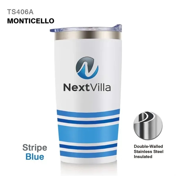 20 oz. double wall stainless steel insulated travel tumbler with spill-proof... from ASI 82498 RiteLine LLC