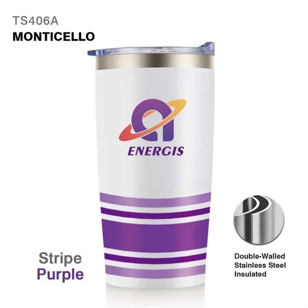 20 oz. double wall stainless steel insulated travel tumbler with spill-proof... from ASI 82498 RiteLine LLC