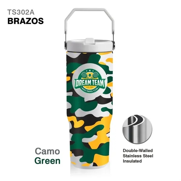 30 oz. double wall stainless steel interior handle jug with spill-proof... from ASI 82498 RiteLine LLC