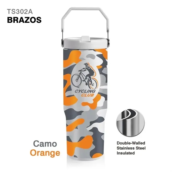 30 oz. double wall stainless steel interior handle jug with spill-proof... from ASI 82498 RiteLine LLC