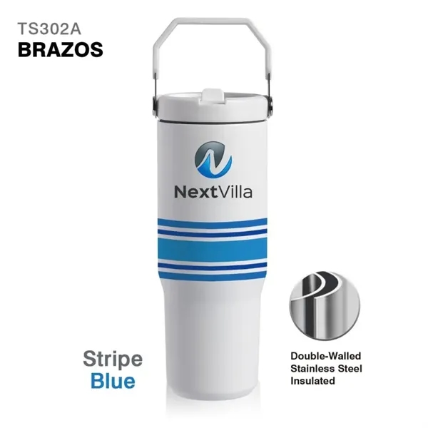 30 oz. double wall stainless steel interior handle jug with spill-proof... from ASI 82498 RiteLine LLC