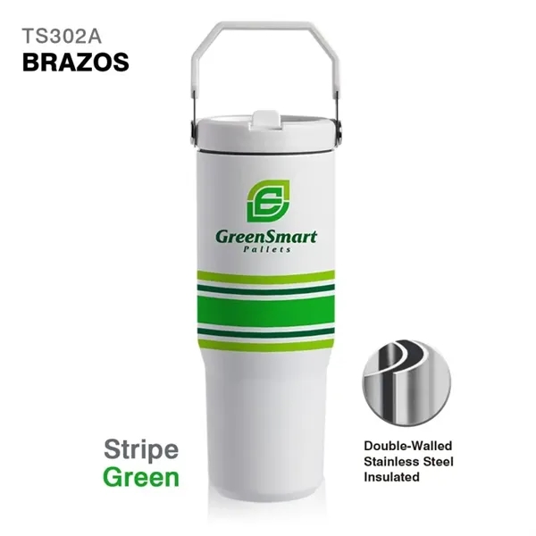 30 oz. double wall stainless steel interior handle jug with spill-proof... from ASI 82498 RiteLine LLC