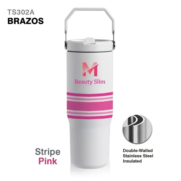 30 oz. double wall stainless steel interior handle jug with spill-proof... from ASI 82498 RiteLine LLC