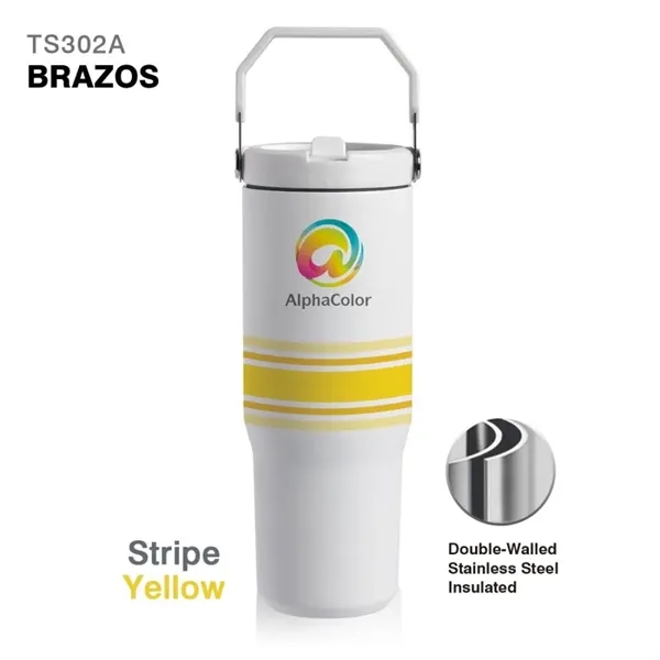 30 oz. double wall stainless steel interior handle jug with spill-proof... from ASI 82498 RiteLine LLC