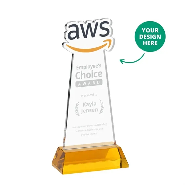 Custom Award on Hartford Base - Amber (via Air)... from ASI 84592 St Regis Group / St Regis