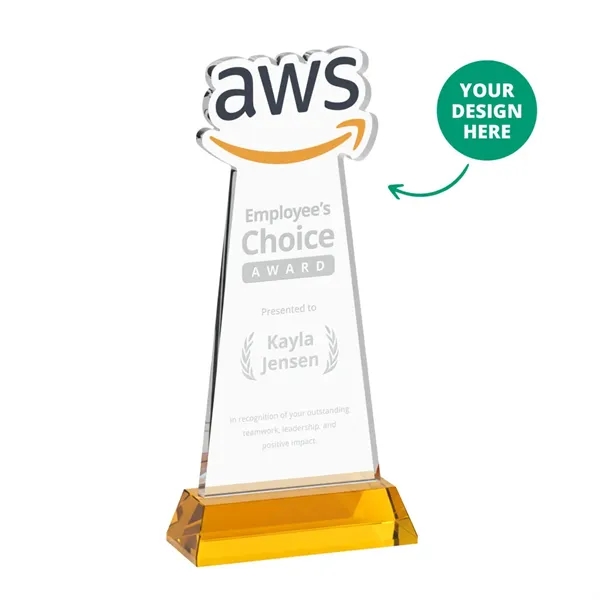 Custom Award on Hartford Base - Amber (via Air)... from ASI 84592 St Regis Group / St Regis