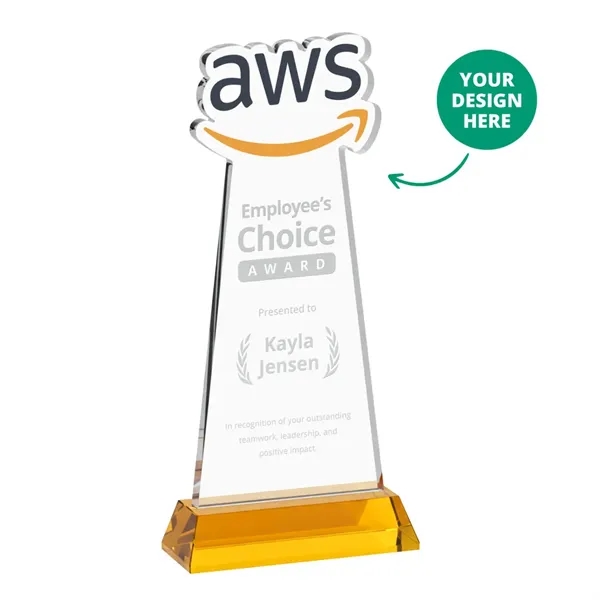 Custom Award on Hartford Base - Amber (via Air)... from ASI 84592 St Regis Group / St Regis