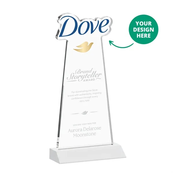 Custom Award on Mitered Base - White (via Air)... from ASI 84592 St Regis Group / St Regis