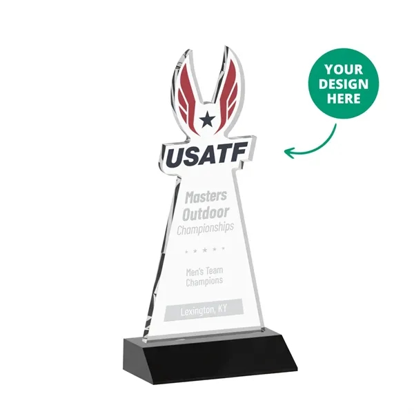 Custom Award on Mitered Base - Black (via Air)... from ASI 84592 St Regis Group / St Regis