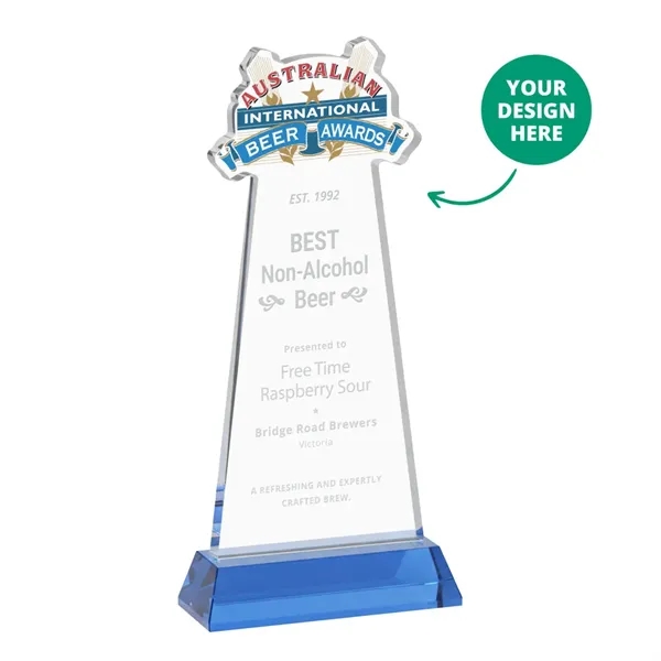 Custom Award on Hartford Base - Sky Blue (via Ocean)... from ASI 84592 St Regis Group / St Regis