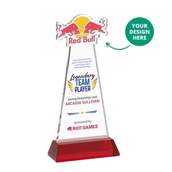 Custom VividPrint™ Award on Hartford Base - Red (via Air)... from ASI 84592 St Regis Group / St Regis