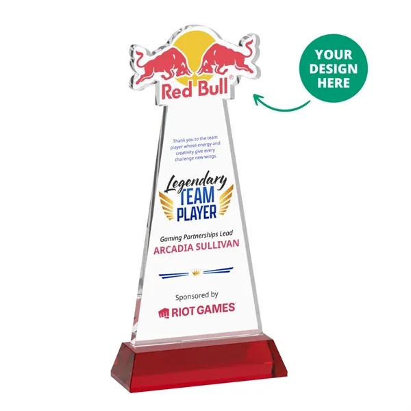 Custom VividPrint™ Award on Hartford Base - Red (via Air)... from ASI 84592 St Regis Group / St Regis